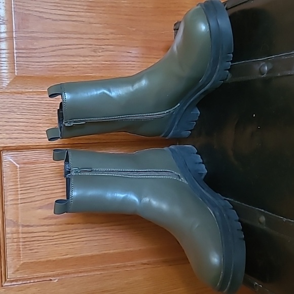 TOP MODA Women Combat boots, size 8.5, Olive Green - Picture 4 of 8